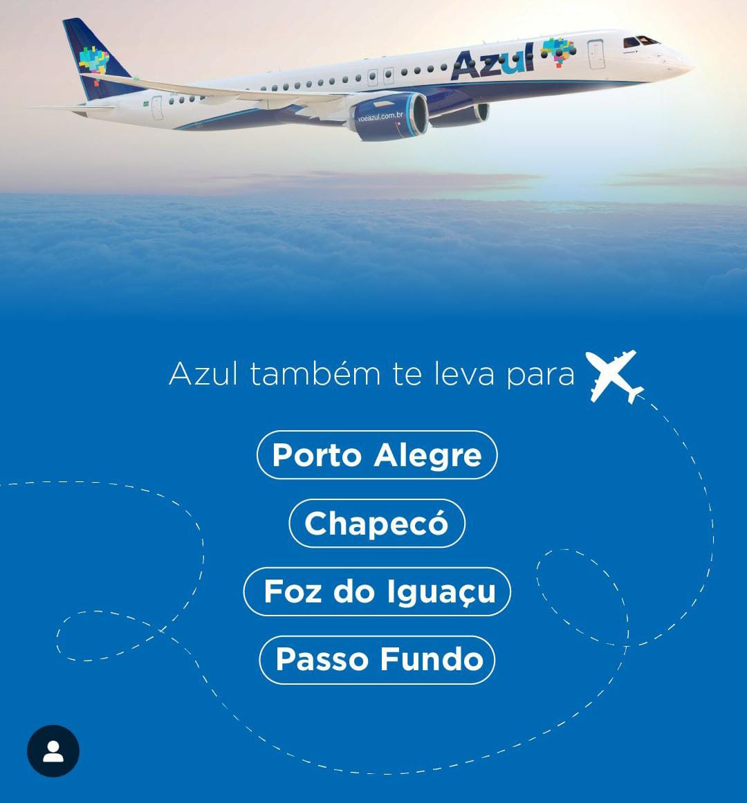 Florianópolis tem novas conexões com cidades do Sul do Brasil em voos diretos da Azul 2