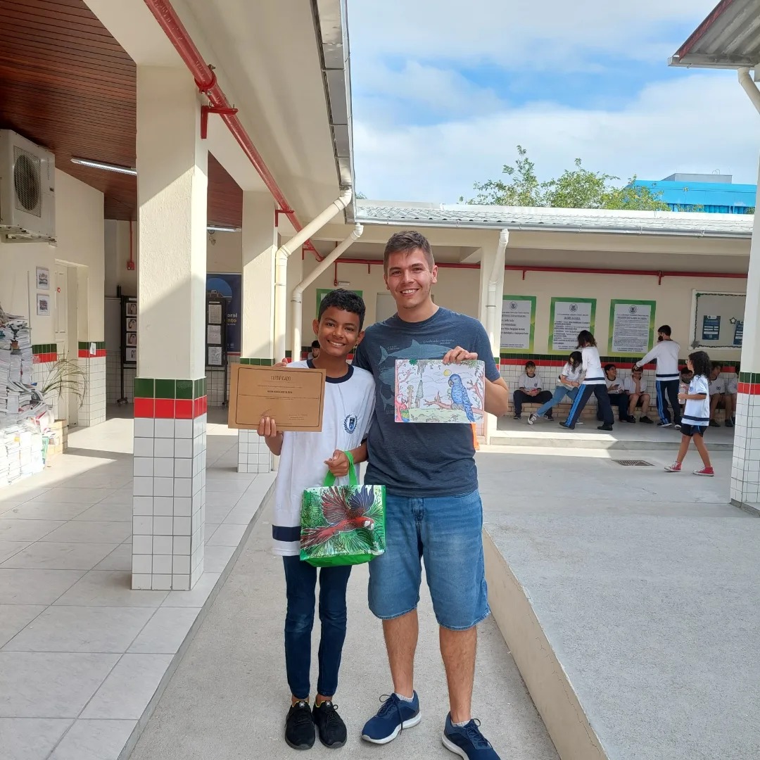 Escola Ildelfonso Linhares destaca ganhadores do Desenho Biológico 1