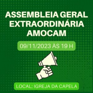 Leia mais sobre o artigo AMOCAM promove Assembleia Geral Extraordinária