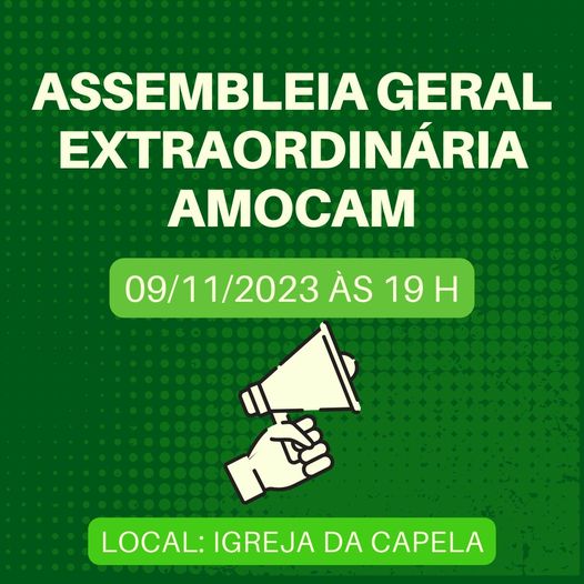 AMOCAM promove Assembleia Geral Extraordinária 1