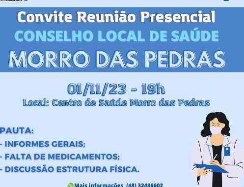 Conselho Local de Saúde do Morro das Pedras se reúne hoje 1