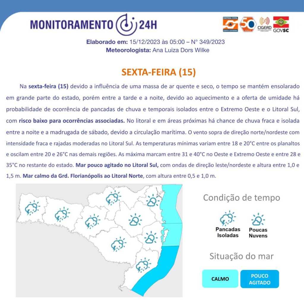 Monitoramento Meteorológico de Santa Catarina 2