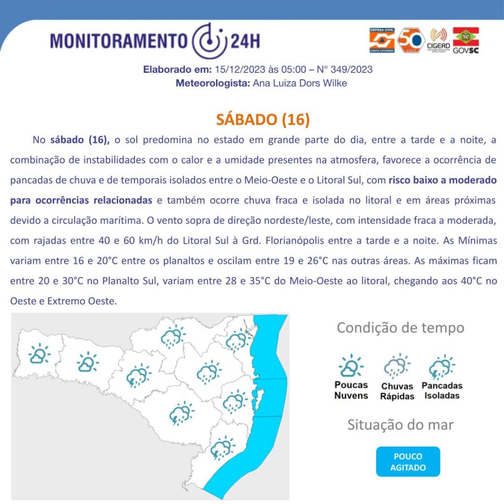 Monitoramento Meteorológico de Santa Catarina 3