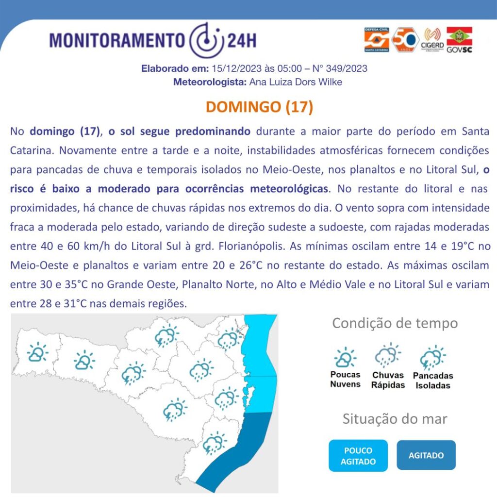 Monitoramento Meteorológico de Santa Catarina 4