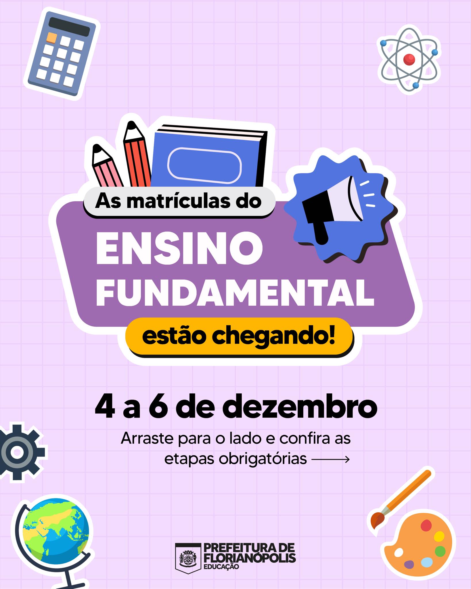 Matrículas do Ensino Fundamental das escolas da Capital iniciam na próxima semana 1