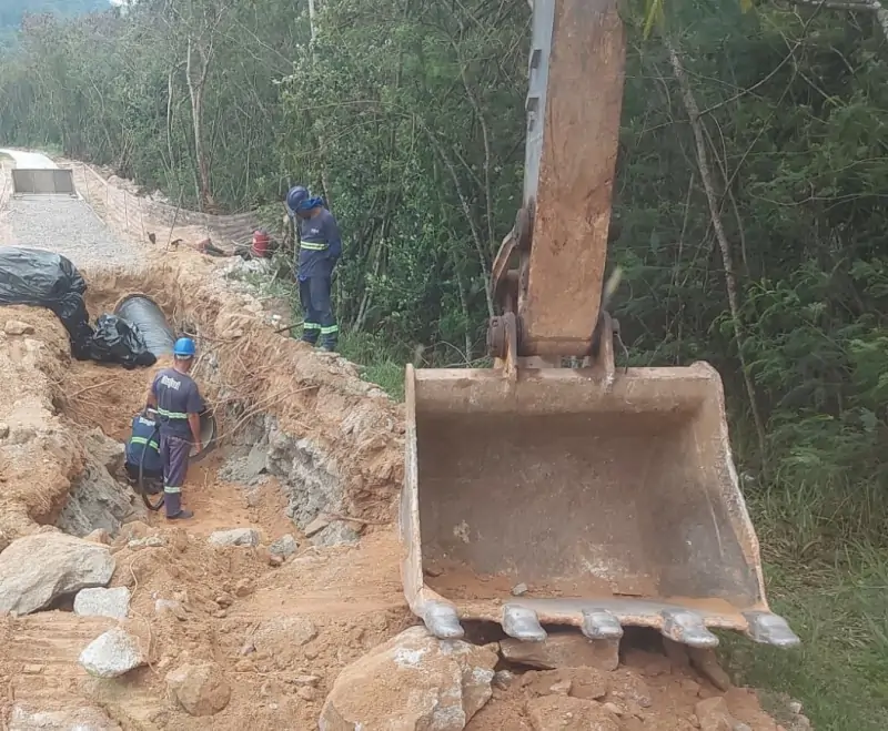 Casan retoma obra de adutora para o Sul da Ilha 1