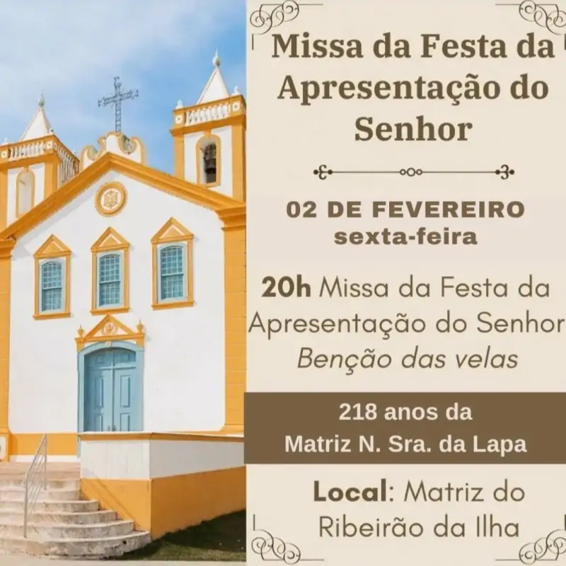 Paróquia da Lapa celebra Missa da Festa de Apresentação do Senhor 1