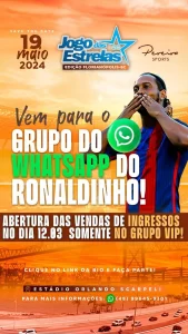 Leia mais sobre o artigo Com presença de Ronaldinho Gaúcho, Jogo das Estrelas desembarca pela primeira vez em Florianópolis
