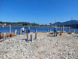 Leia mais sobre o artigo Iniciada a fundação do novo terminal lacustre da Lagoa da Conceição
