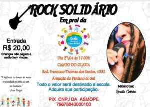 Dia 27 de abril tem Rock Solidário em prol da Escola Comunitária da Lagoa do Peri 5
