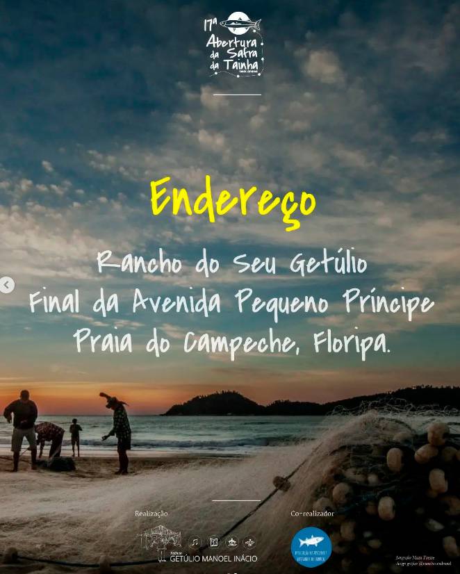 Evento na Praia do Campeche marca a abertura da Safra da Tainha 2024 2