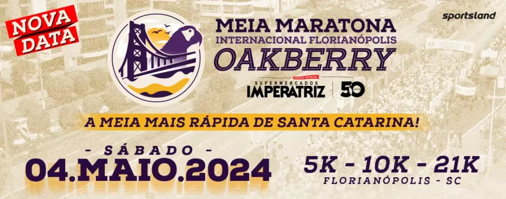 Meia MaraTona Internacional de Florianópolis acontece dia 04 de maio 1