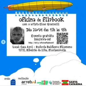 Ribeirão da Ilha terá oficina gratuita de Flip Book dia 20 11