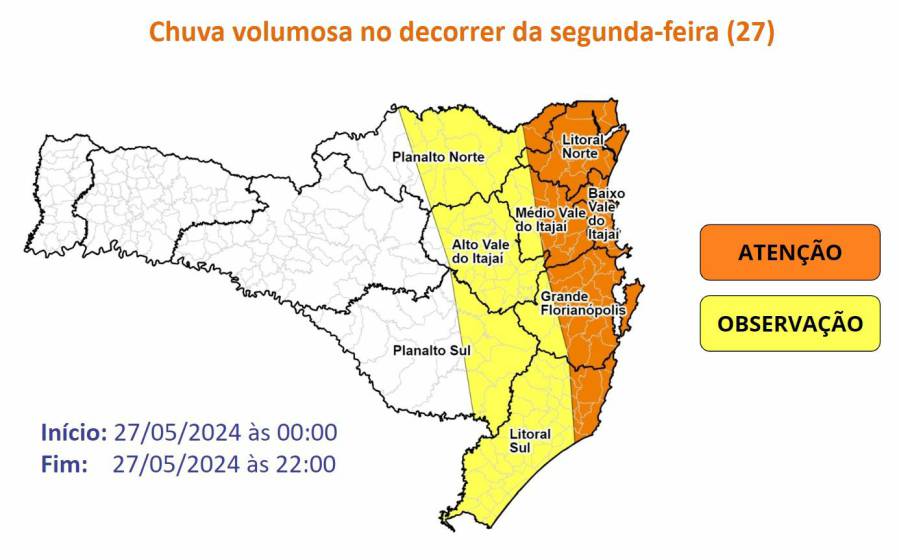 Formação de ciclone extratropical provoca chuva volumosa e temporais nesta segunda-feira 2