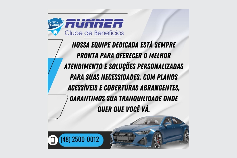 Runner Clube de Benefícios atua no proteção veicular 1