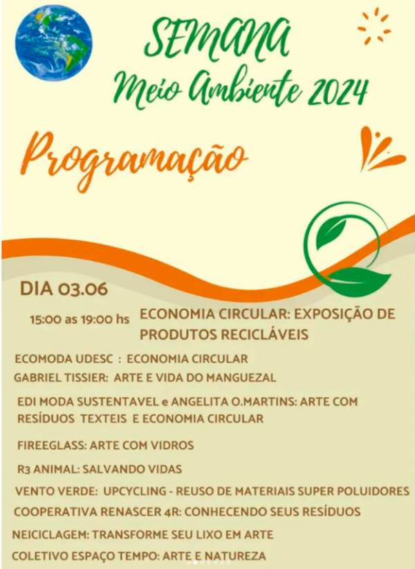 Semana do Meio Ambiente e Dia Mundial dos Oceanos terá programação especial em Florianópolis 2