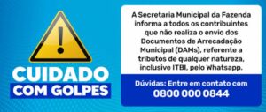 Leia mais sobre o artigo Prefeitura de Florianópolis alerta sobre tentativa de golpe