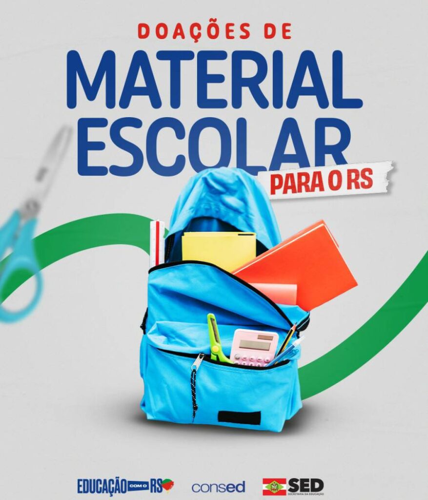 Santa Catarina participa de campanha nacional de arrecadação de material escolar para estudantes gaúchos 1