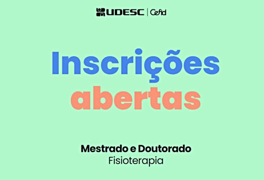 Udesc Cefid abre 32 vagas em Florianópolis para cursos de mestrado e doutorado em Fisioterapia 1