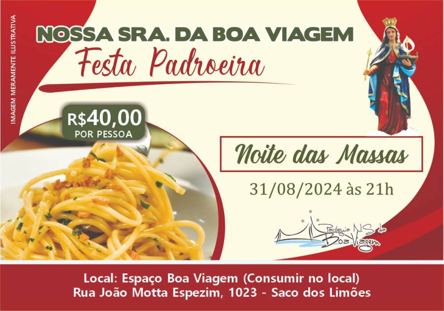 Divulgada a programação da Festa da Paróquia Nossa Senhora da Boa Viagem 2