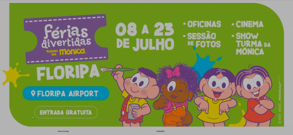 Férias Divertidas Turma da Mônica no Floripa Airport 1