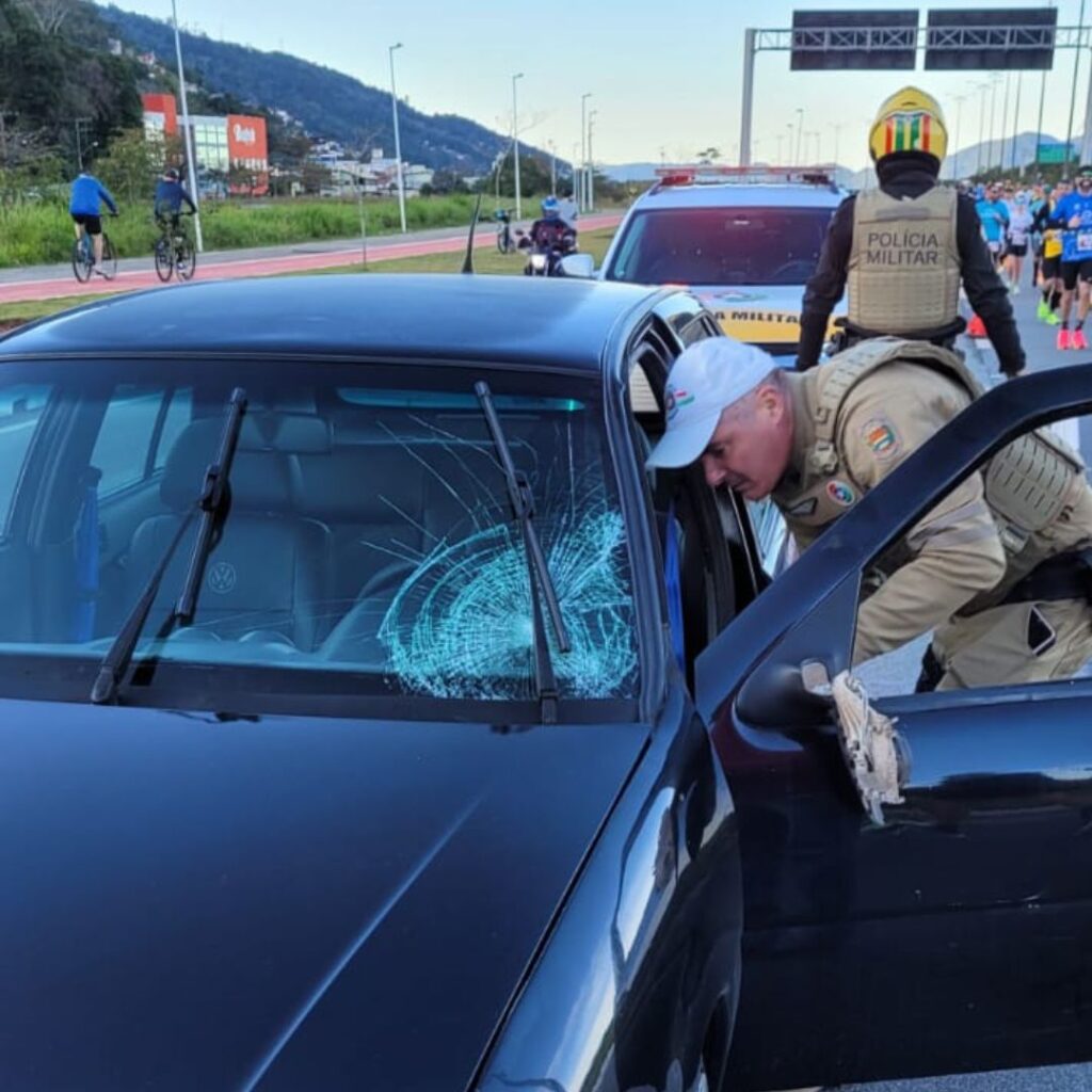 Atleta é atropelado na SC-401 em Florianópolis 1