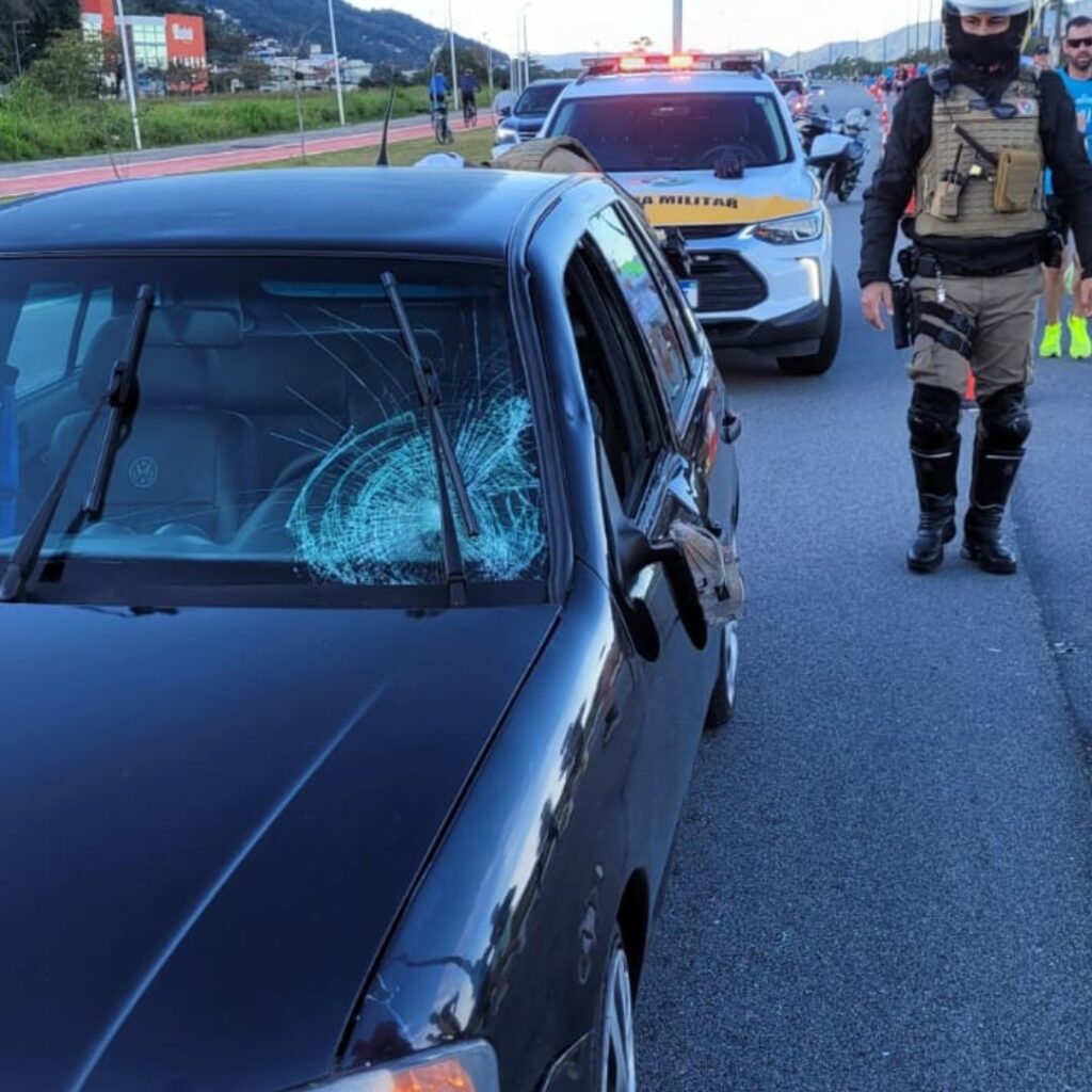 Atleta é atropelado na SC-401 em Florianópolis 2