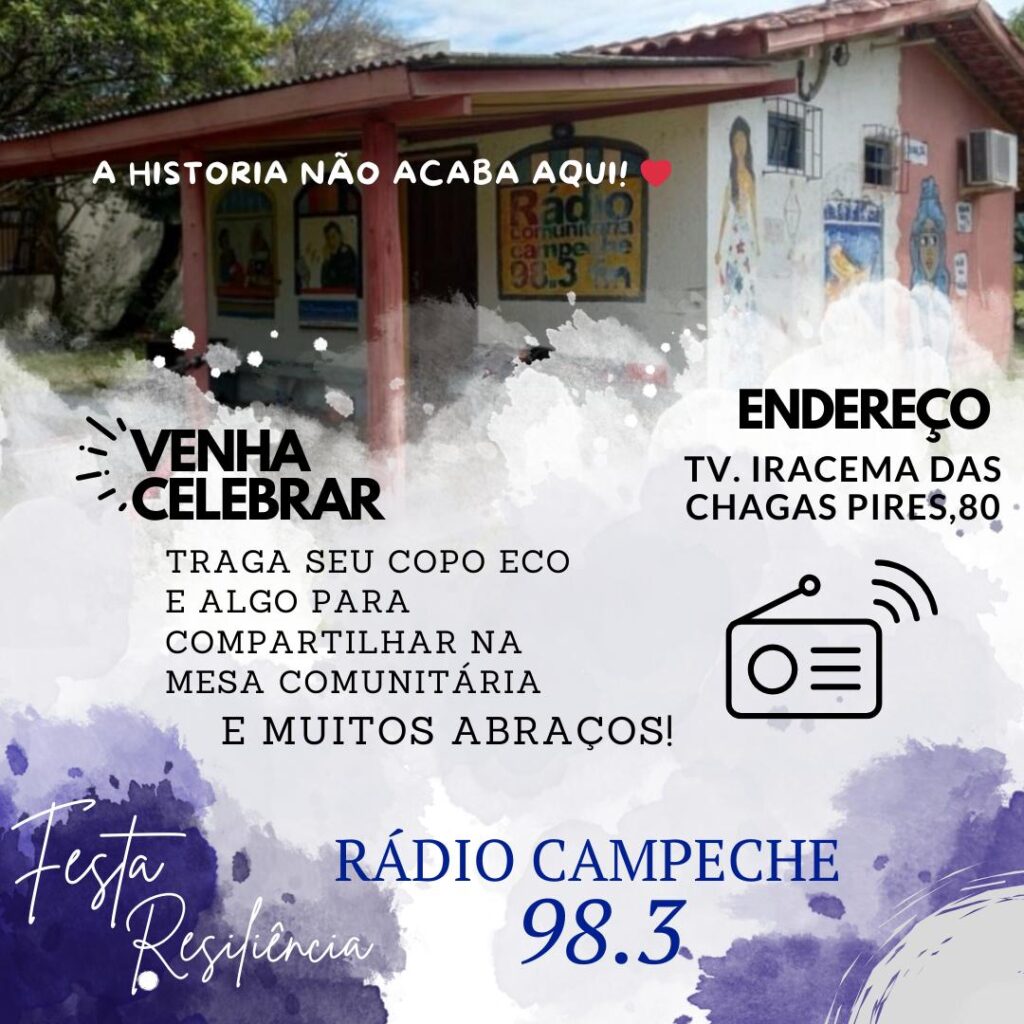 É hoje a festa de despedida do local da Rádio Comunitária Campeche 4