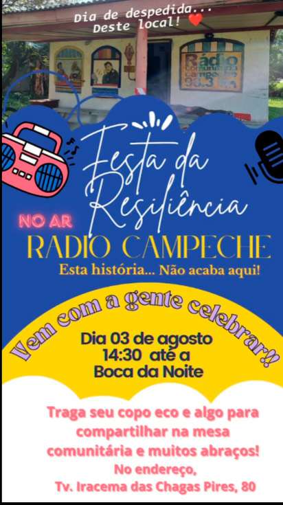 Rádio Comunitária Campeche realiza festa de despedida do local neste sábado 2