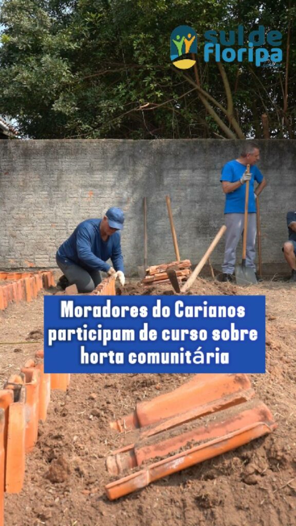 Moradores do Carianos participam de curso sobre horta comunitária 1