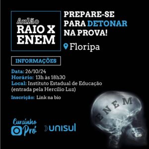 Leia mais sobre o artigo Pró Universidade promove Aulão Gratuito para o Enem 2024 em Florianópolis