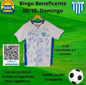 Leia mais sobre o artigo Domingo tem bingo beneficente na SAC Campeche