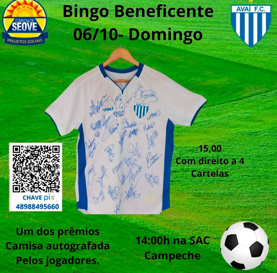 Domingo tem bingo beneficente na SAC Campeche 1