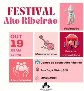 Leia mais sobre o artigo Festival Alto Ribeirão com expositores locais acontece dia 19 de outubro