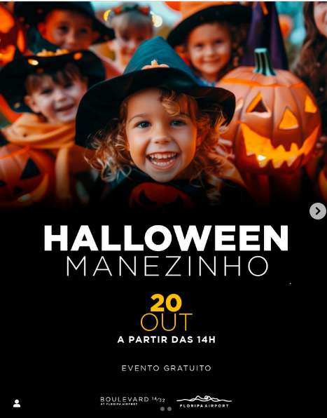 Floripa Airport promove Halloween especial para crianças neste domingo 1