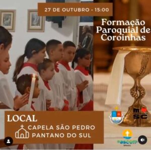 Formação Paroquial de Coroinhas acontece no dia 27 na Capela São Pedro do Pântano do Sul 7