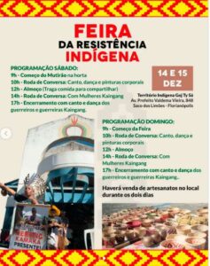 Leia mais sobre o artigo Feira da Resistência Indígena marca Celebração Cultural do Povo Kaingang em Florianópolis