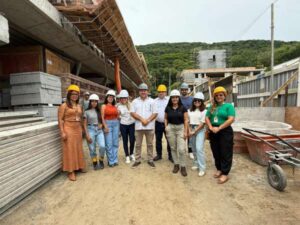 Primeiro canteiro de obras com compromisso Lixo Zero de Santa Catarina recebe visita de instituto nacional 12