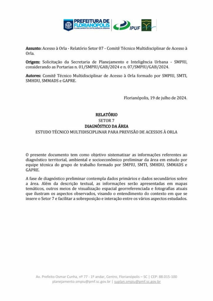 Florianópolis abre consulta pública para garantir acesso público e preservação da orla no Setor 7 4