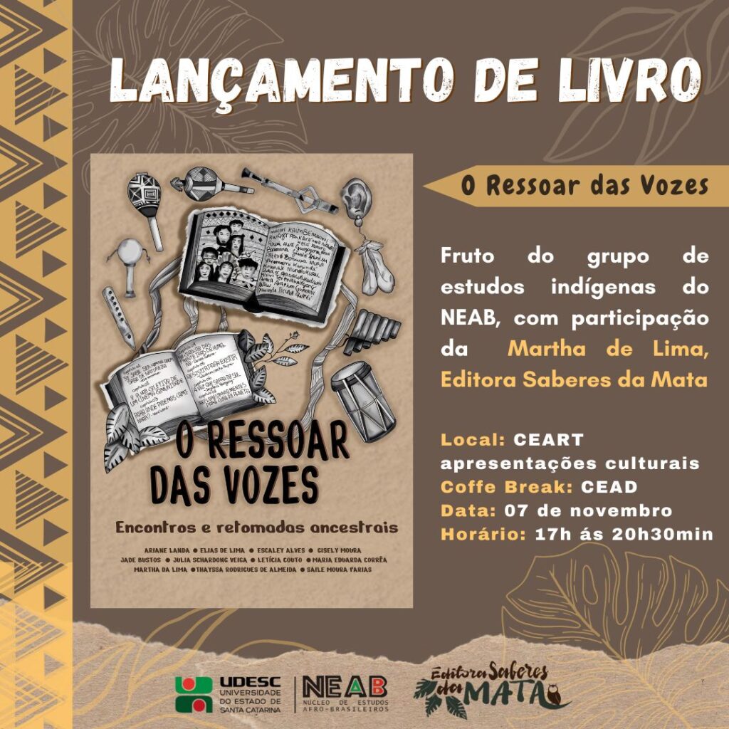 Udesc lança livro sobre saberes indígenas em evento cultural em Florianópolis 1