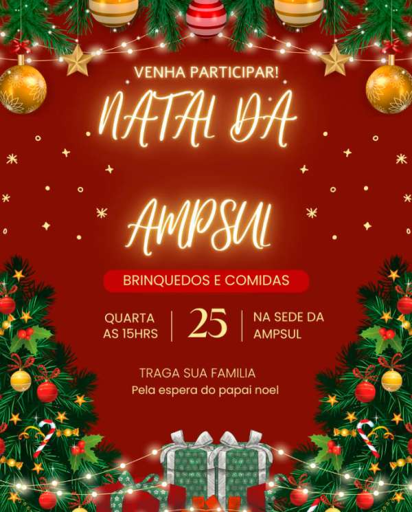 AMPSUL convida para o Natal da AMPSUL 1