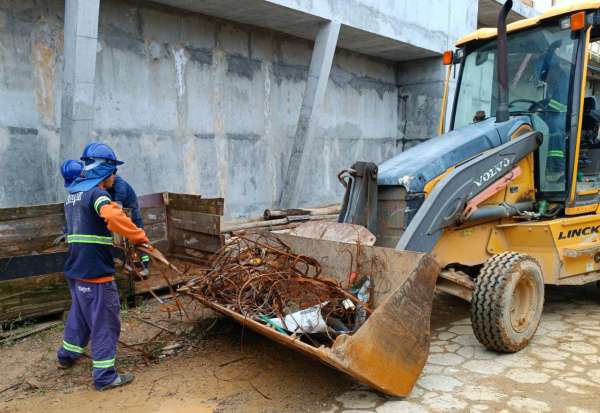 CASAN destina para reciclagem mais de 9 toneladas de resíduos das obras da ETE Insular 1