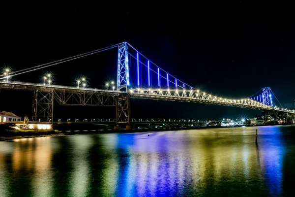 Iluminação cênica da Ponte Hercílio Luz será inaugurada neste domingo 1