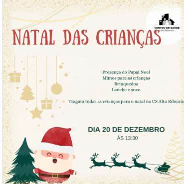 Natal das Crianças é celebrado no Centro de Saúde Alto Ribeirão 1