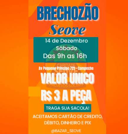 SEOVE Promove Brechozão Solidário no Campeche 1