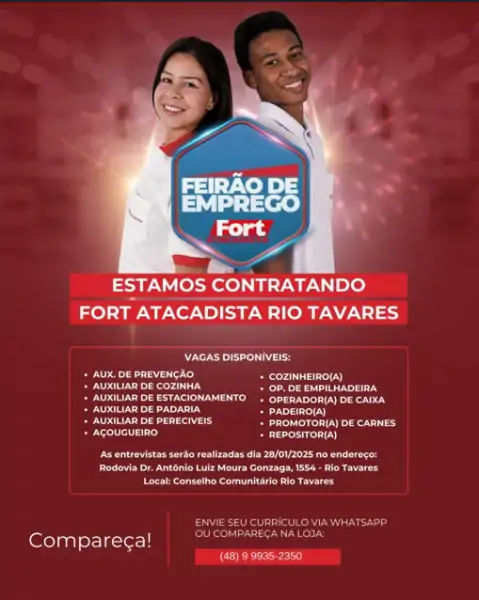 Fort Atacadista realiza feirão de empregos nesta terça-feira (28) 2