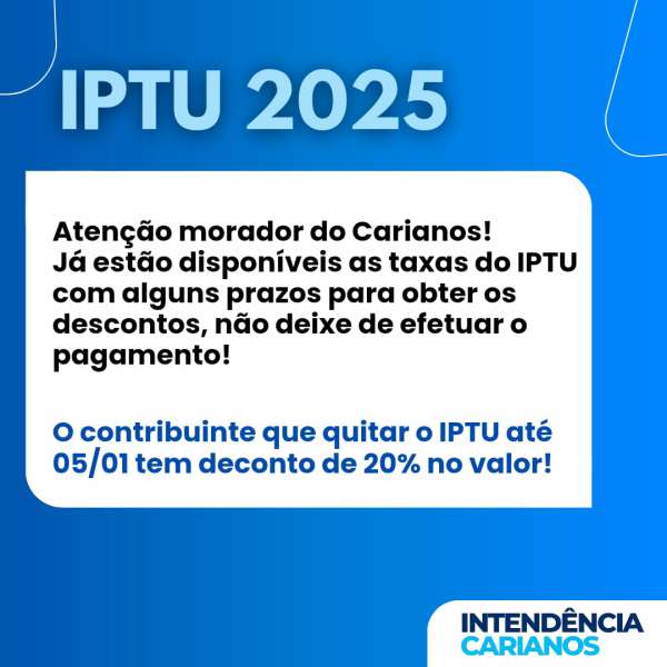 IPTU 2025 de Florianópolis já está disponível 1