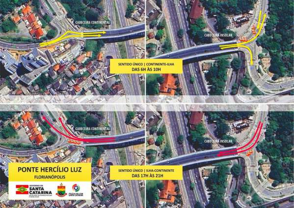 Mão única na Ponte Hercílio Luz apresenta resultados positivos em testes no final de 2024 3