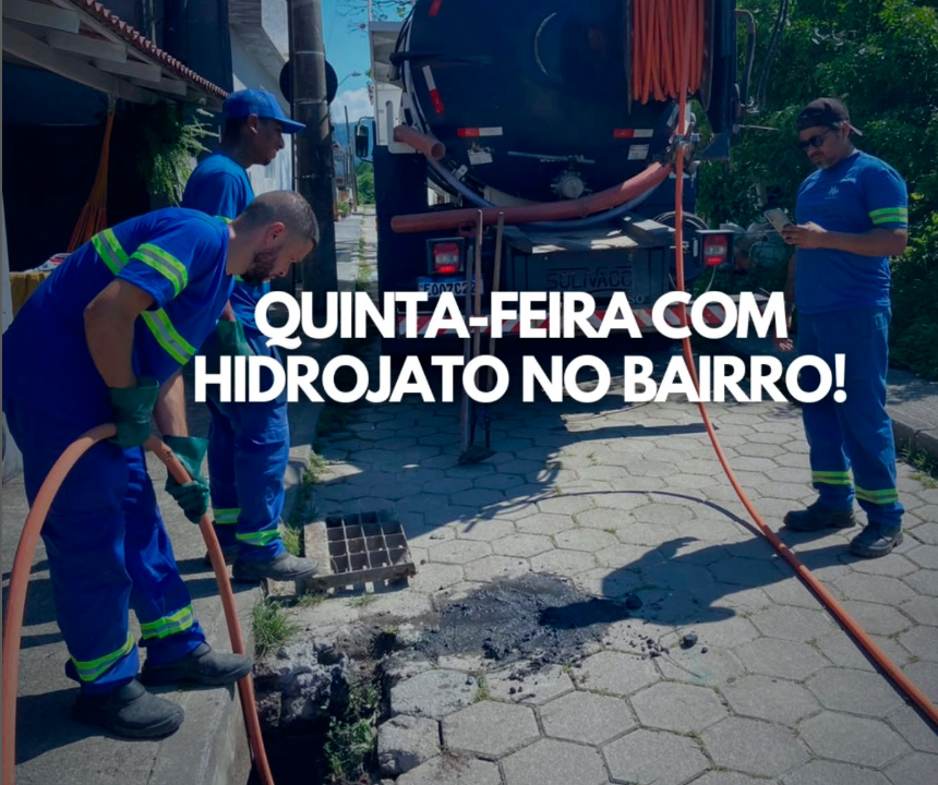 Prefeitura realiza serviço com Hidrojato no Carianos 2