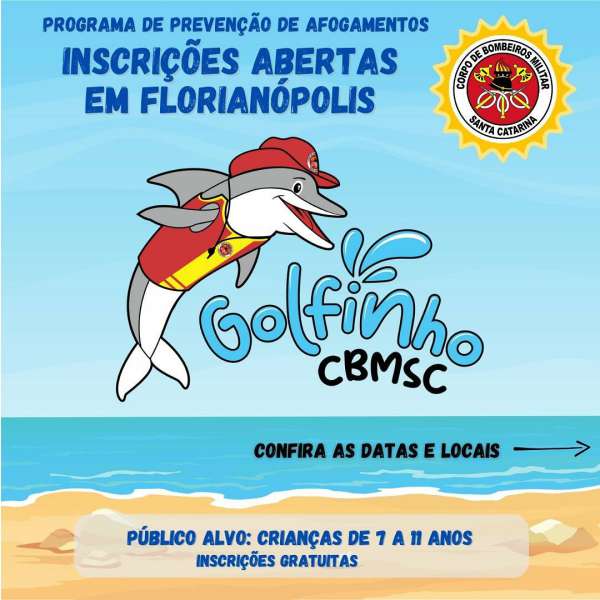 Última semana de inscrições para o Programa Golfinho em Florianópolis 1